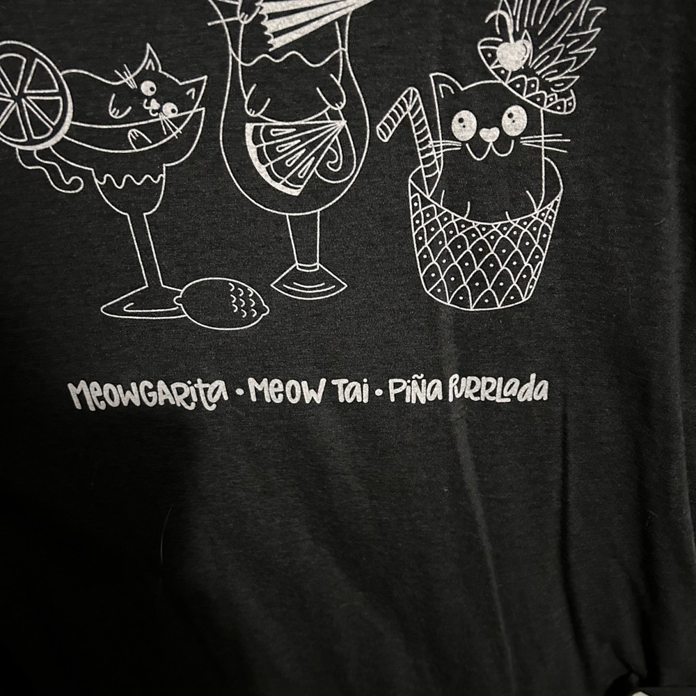 Cat themed drink tank top